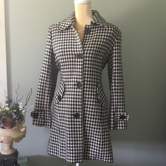 Houndstooth Pea coat - Picture 2 of 5